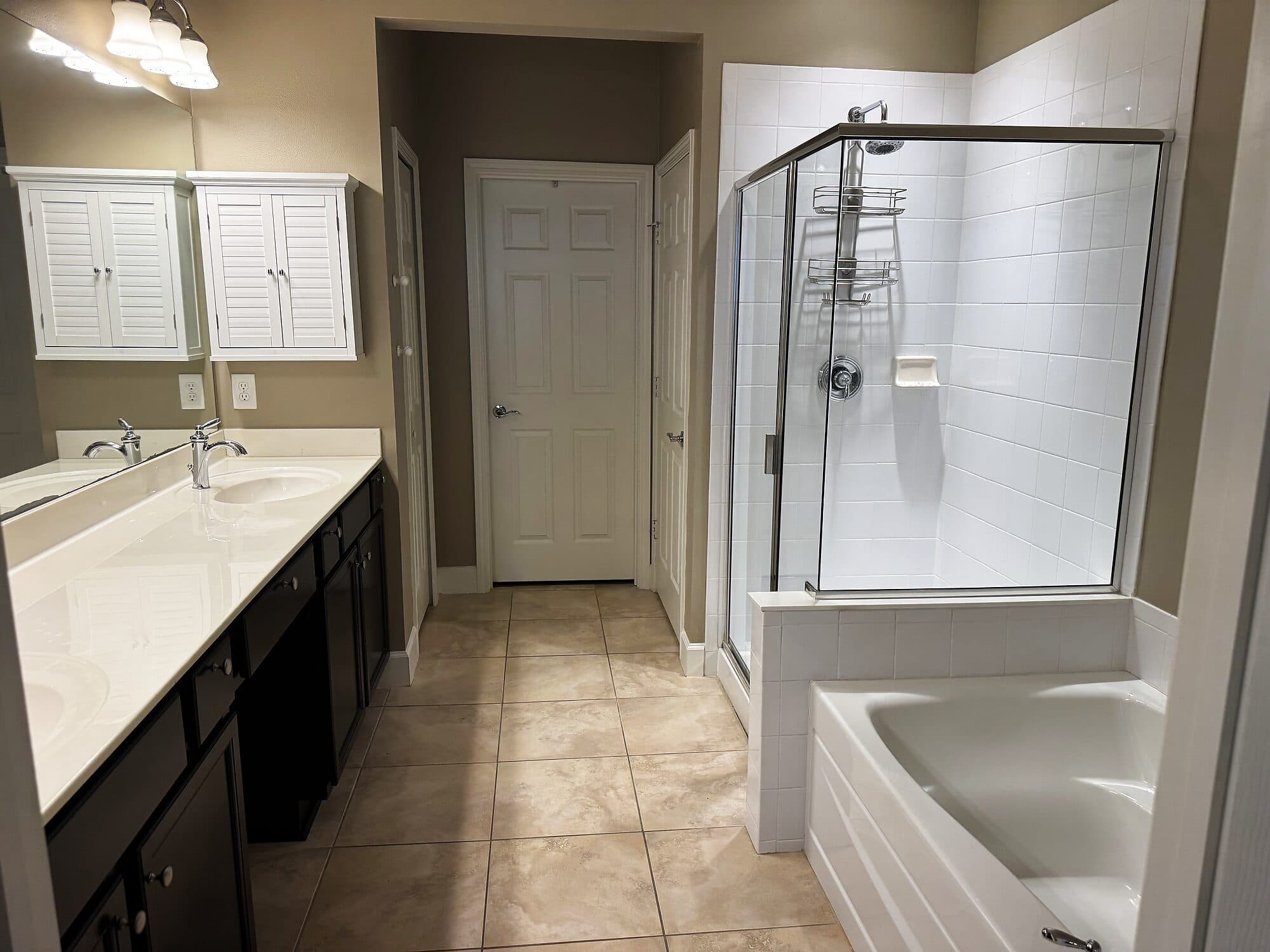 Dated bathroom before renovation in Jacksonville, Florida